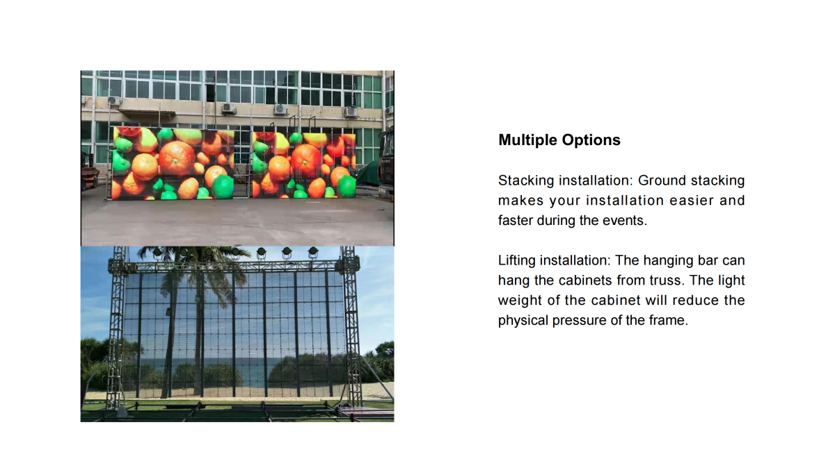 Outdoor Rental Transparent LED Display